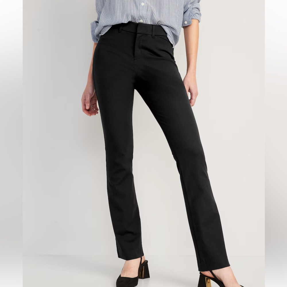 Old Navy Black High Rise Pixie Flare Pants